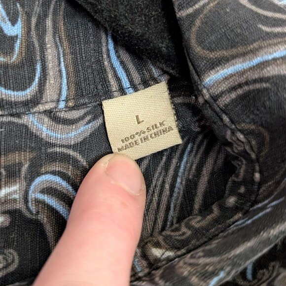 Paradise Collection 100% Silk Button Shirt - Picture 5 of 5